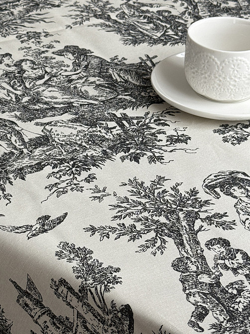 Ecotton Скатертина столова Ecotton DUCK 150х170 см водовідштовхувальна Italiano сірий (30497 Gr Коломия - фото 1