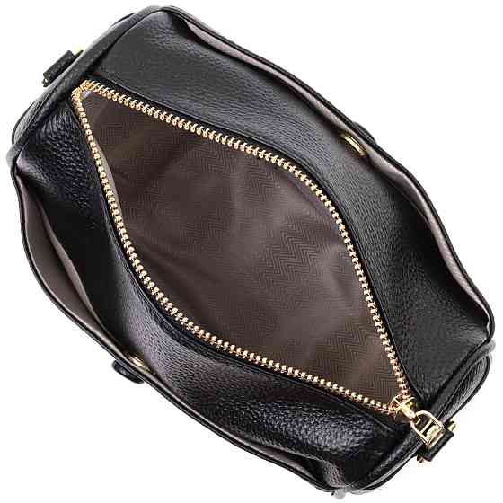 Сумка кросс-боди для женщин на каждый день из натуральной кожи Vintage 22590 Черная Киев