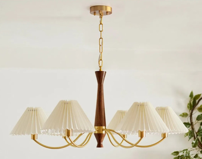 Люстра світлодіодна стельова 6912 Патриція (Золотистий) 6 плафонів Вінниця - фото 3