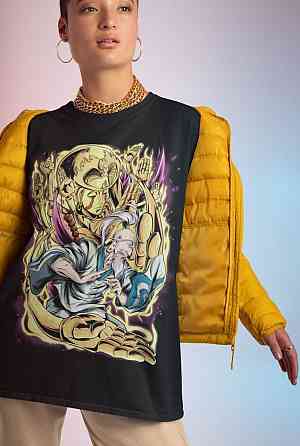 Футболка для хлопчика з аніме принтом Мисливець × Мисливець оверсайз (зріст від 165 до 180) Чорний AnimeJ1159m Дніпро