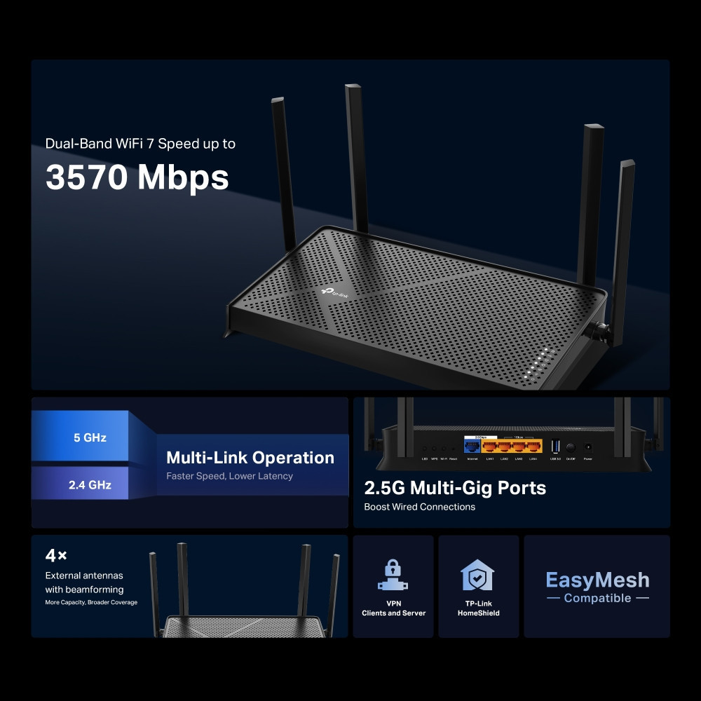 Бездротовий маршрутизатор TP-Link Archer BE230 ( 16925 ) Харків - фото 4