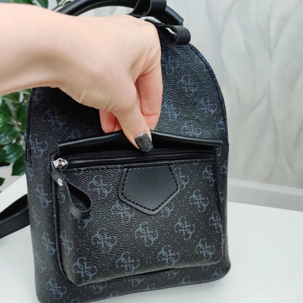 Женский рюкзак классический брендовый. Женский маленький брендовый рюкзак Черный 816 Киев - изображение 5