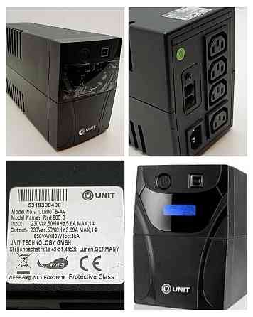 Джерело блок безперебійного живлення Unit Lin 800VA Red 800 D (Б клас) Луцк