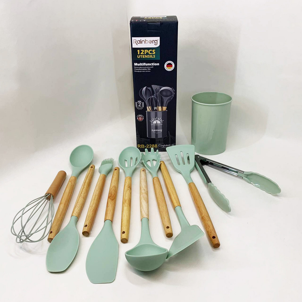 Кухонний набір силіконовий для готування, Приналежності для кухаря, Набір кухонного інвентарю YO-10 Івано-Франківськ - фото 4