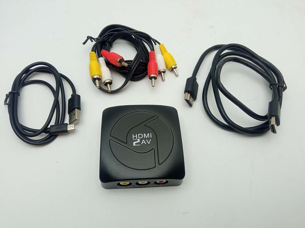 Конвертер Misott RCA Composite CVBS AV - HDMI для PS2, N64, Wii, TV STB, VHS, VCR Camera, DVD Луцьк - фото 2