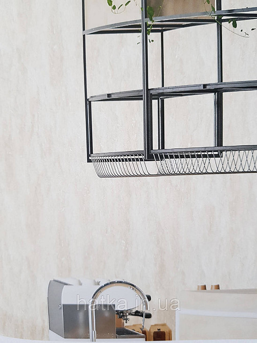 Шпалери вінілові на флізеліні гарячого тиснення DU&KA 1.06х10 вензель основа під штукатурку сірі коричневі Київ - фото 2