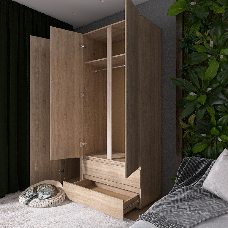 Шкаф трехдверный Эверест ШЛ-3 Лайт Дуб сонома (DTM-4677) Днепр - изображение 5