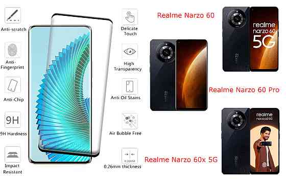 Захисне скло HyperGlass Pro для Realme Narzo 60, Narzo 60 Pro, Narzo 60x 5G – максимальна чутливість та захист Київ