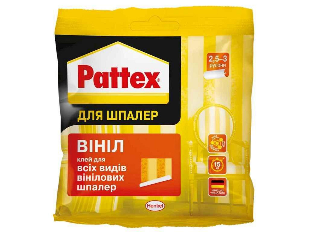 Клей для шпалер 95г Вініл (2,5-3 рул.) для всіх видів вінілових шпалер ТМ PATTEX Київ - фото 1