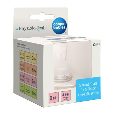 Соска Canpol babies силиконовая к бутылке S-Shape L (средняя) 2 ш (59/893) Винница - изображение 9