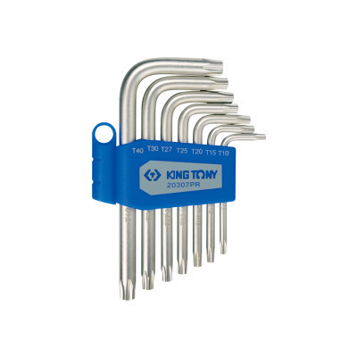 Ключ KING TONY Г-подібний Torx Т10-Т40, 7 шт. (20307PR) Вінниця - фото 1