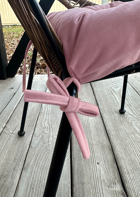 Подушка для стульев (40x40х5 см) Decorator Velour цвет розовый 84-180 Киев - изображение 7