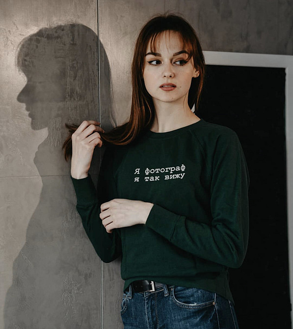 Світшот із принтом. Я фотограф я так бачу Чернівці - фото 1