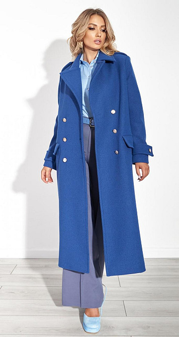 Лаконічне пальто з красивою фурнітурою (42) Київ - фото 6