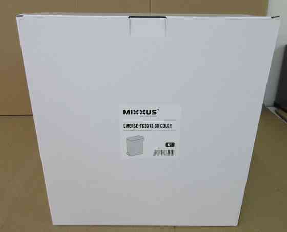 Відро для сміття з плавним закриттям прямокутне Mixxus Diverse-TC0312 SS Color 12л колір наржавійка (MI7090) Київ
