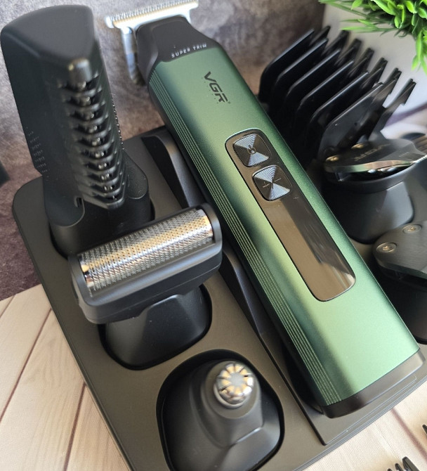 Професійний набір VGR 117 тример голови бороди  носа машинка для стрижки. Харків - фото 7