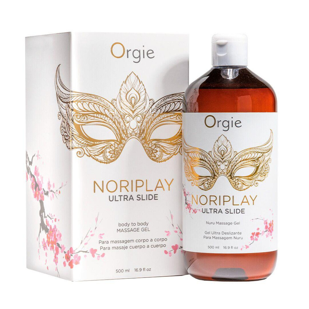 Гель для NURU-массажа Orgie – Noriplay Ultra Slide (500 мл), экстракт морских водорослей, простыня Sex Aura Киев - изображение 1