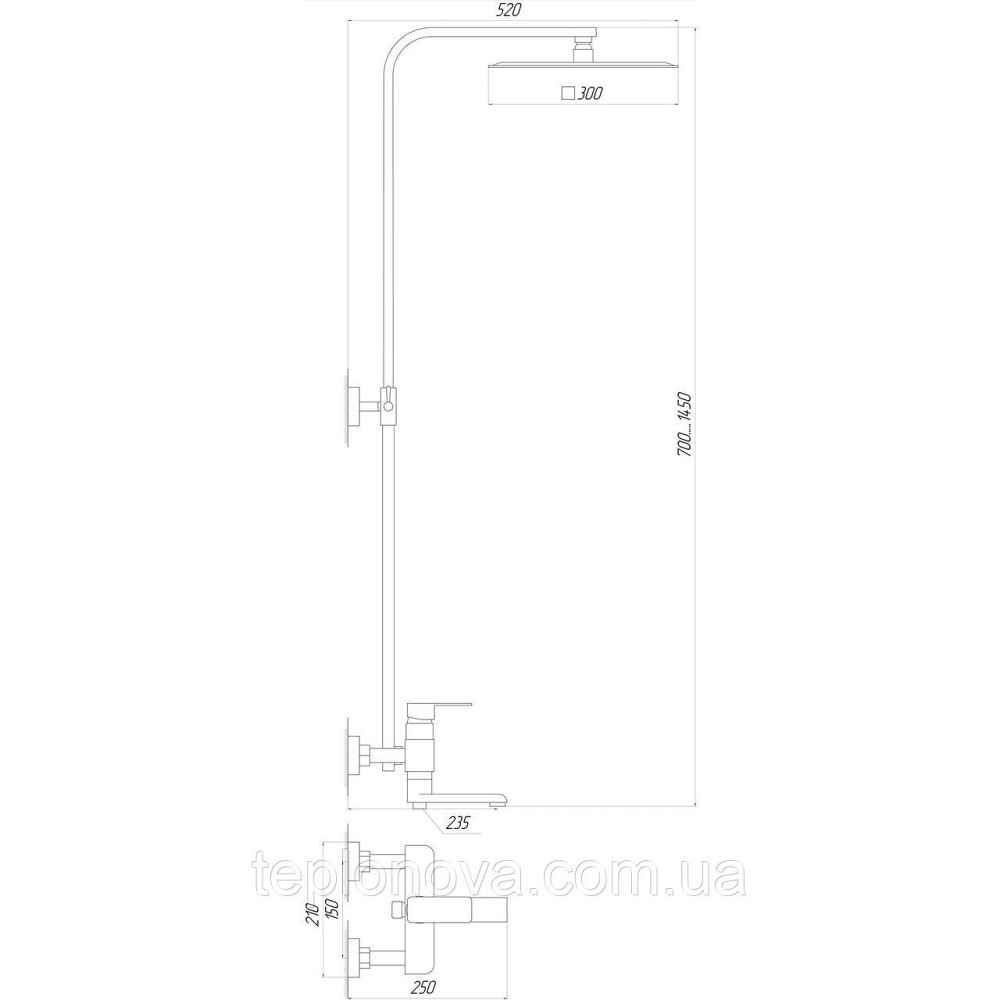 Душевая система Globus Lux MILANO GLM-0007 Черновцы - изображение 4