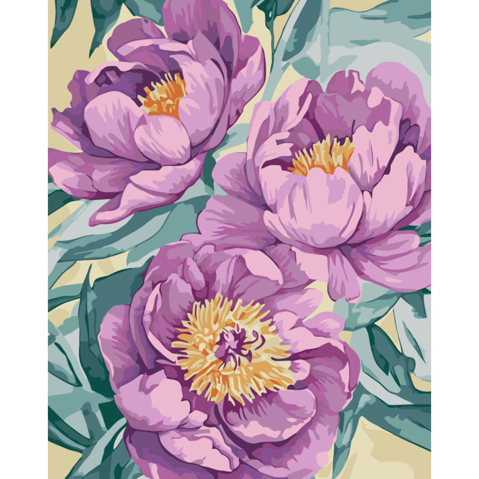 Картина за номерами "Лілові квітки" 13161-AC 40x50 см Вінниця - фото 1