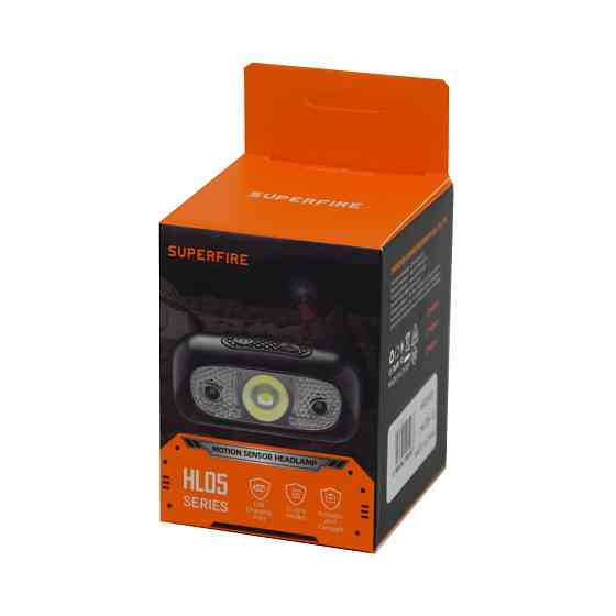 Налобний ліхтар SUPERFIRE HL05-D, що перезаряджається, з потужністю 2 Вт Київ