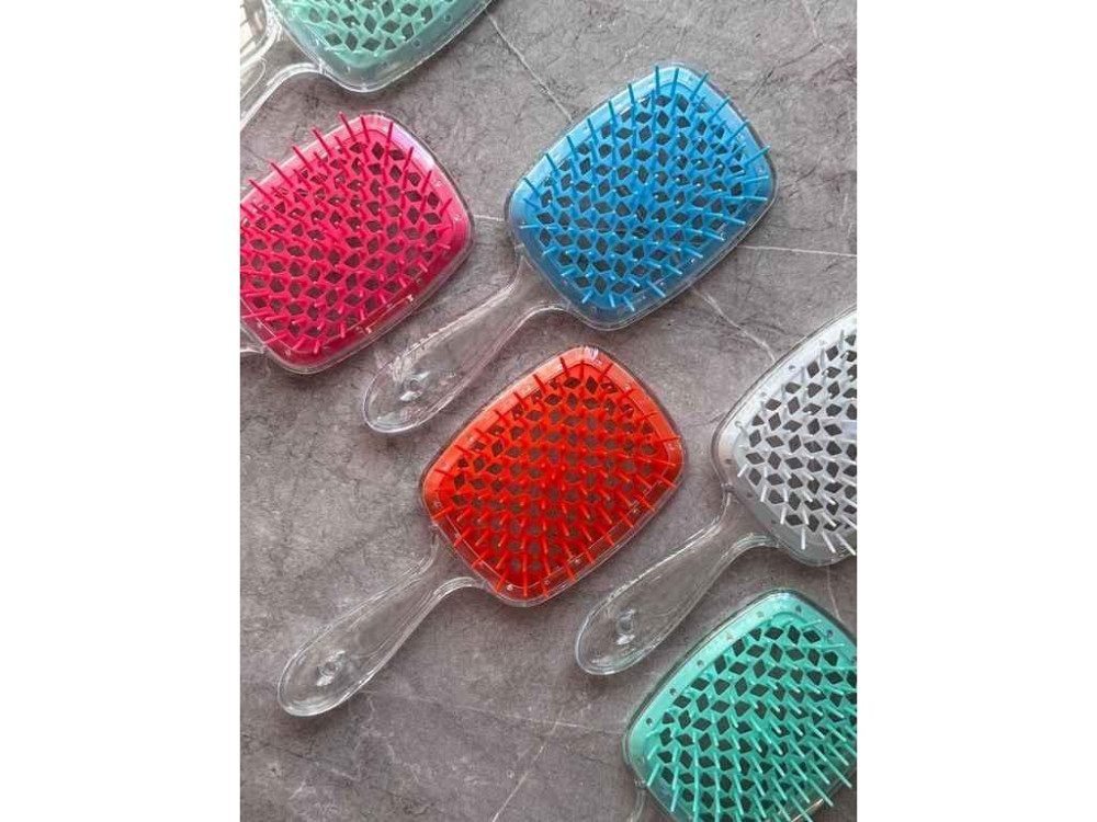 Гребінець Супер Браш Hollow Comb в мякій упаковці блискуча ручка (21*9*5см) 210994 ТМ EСТЕТ Київ - фото 1