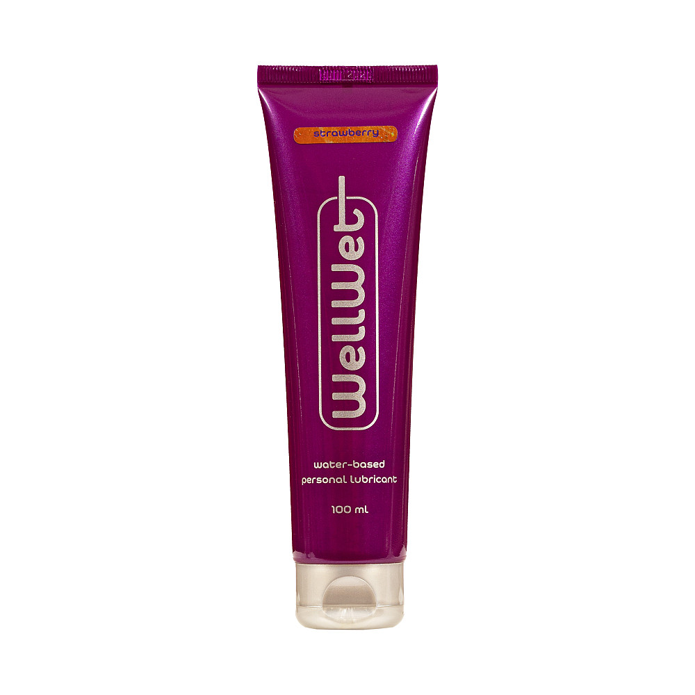 Оральный лубрикант со вкусом Strawberry WellWet 100 мл Киев - изображение 1