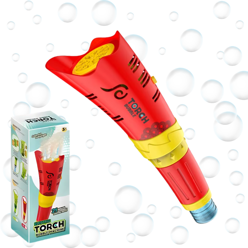 Генератор мыльных пузырей, пистолет для мыльных пузырей для детей на батарейках с подсветкой красный Каменец-Подольский - изображение 6