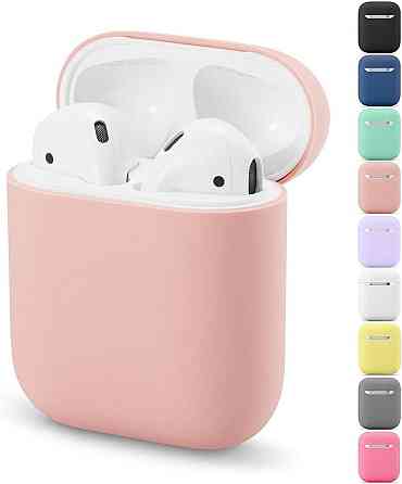 Захисний чохол для Airpods, ультратонкий силіконовий, сумісний з Airpods 1 та AirPods 2 (рожевий) Дніпро