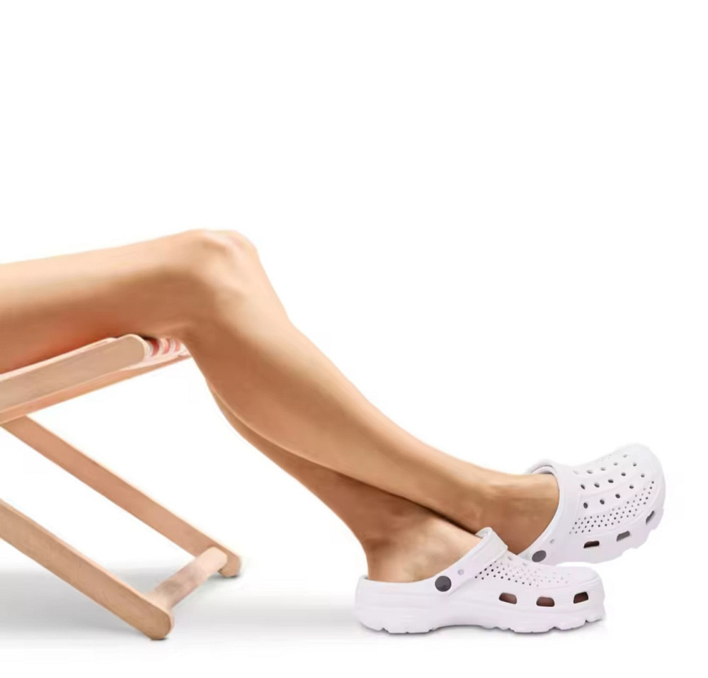 Жіночі білі крокси легкі еластичні антиковзні ТМ медові 38/39 Одеса - фото 3