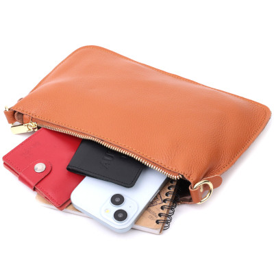 Сумка Vintage З натуральної шкіри Руда (22645) Вінниця - фото 4