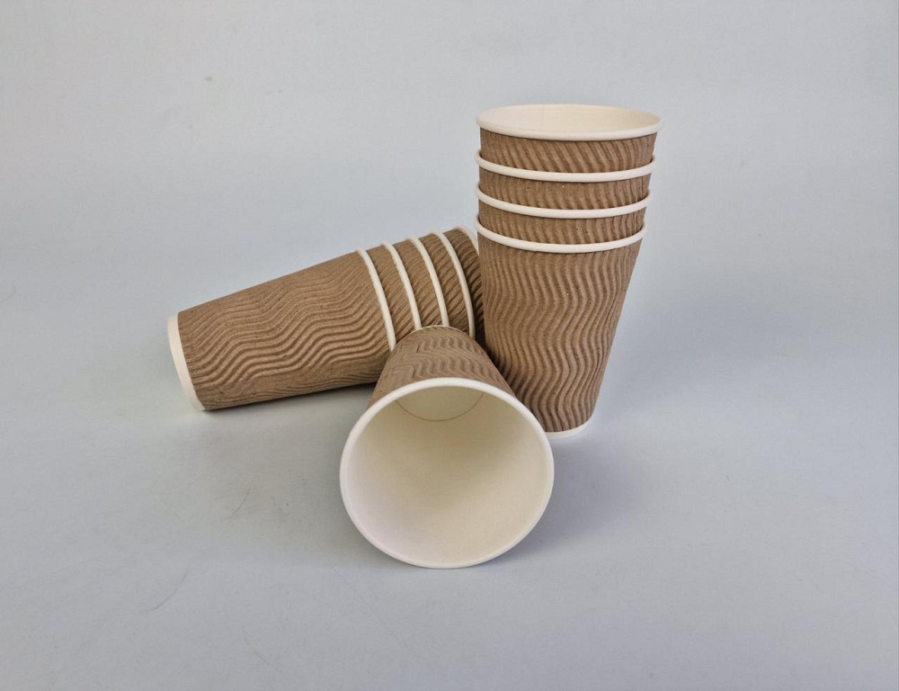 Склянка гофрована 340 мл Бурий (20 шт.) Харків - фото 2