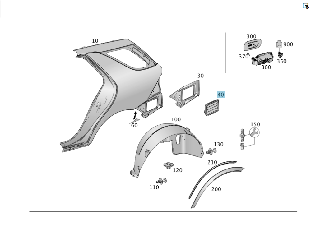 Mercedes-Benz  A1668301042 Вентиляційний клапан правий ML W166 GL X166 ML/GLE W166 GLE Coupe C292 GL/GLS X166 Одеса - фото 2