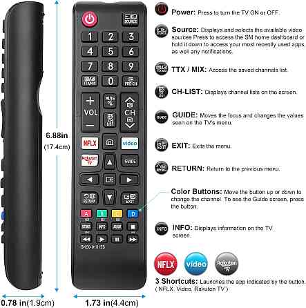 Пульт BN59-01315B для телевізорів Samsung серій TU8079, N5002, T5302, AU9072 та RU7092/RU7100/RU7102/RU7105 Луцьк