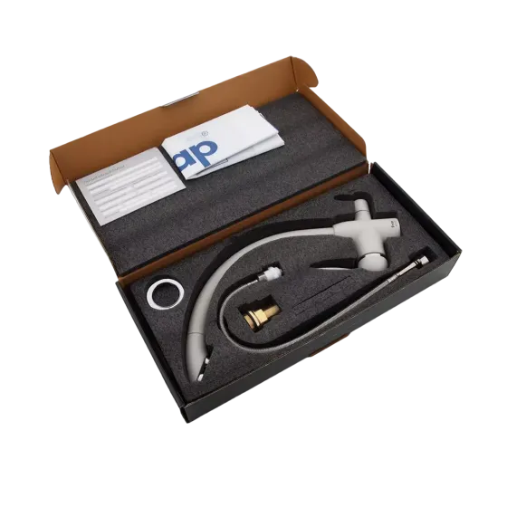 Змішувач для кухні з підключенням до фільтру Frap F4399-8, білий Київ