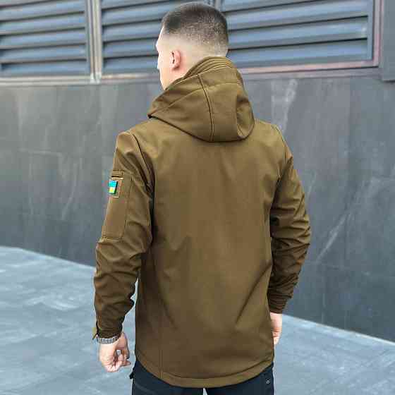 Куртка мужская демисезонная с капюшоном койот Pobedov Motive Киев
