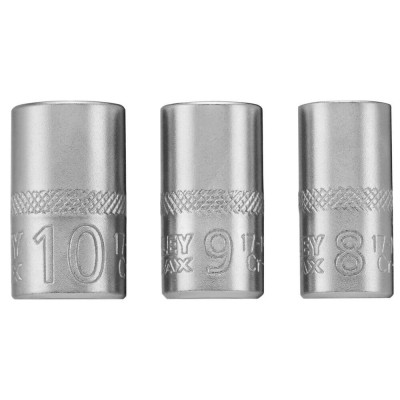 Набір головок Stanley торцевих 1/4&quot; Maxi Drive, із шестигранним профілем, 3 шт: 8, 9, 10 мм. (FMMT17091-0) Вінниця - фото 7