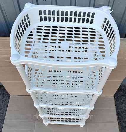 Пластиковая полочка на 5 ярусов белая Харьков