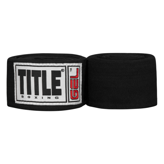 Бинти для боксу TITLE Boxing Gel Iron Fist Wraps Black 3м. Каменское