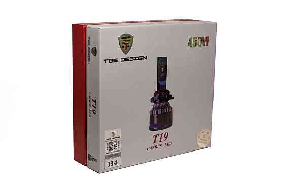 Комплект світлодіодних ламп TBS Design T19 H4 (P43t) Canbus 45W 9-32V 6000K Харків