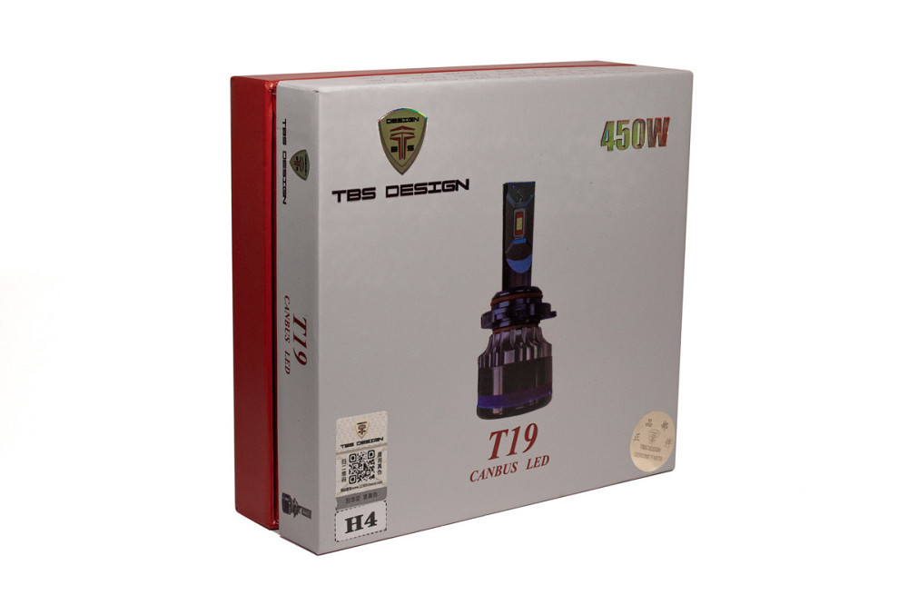 Комплект светодиодных ламп TBS Design T19 H4 (P43t) Canbus 45W 9-32V 6000K Харьков - изображение 3