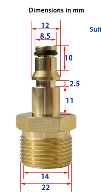 Адаптер М22 для моек Karcher, быстрое соединение Киев - изображение 4