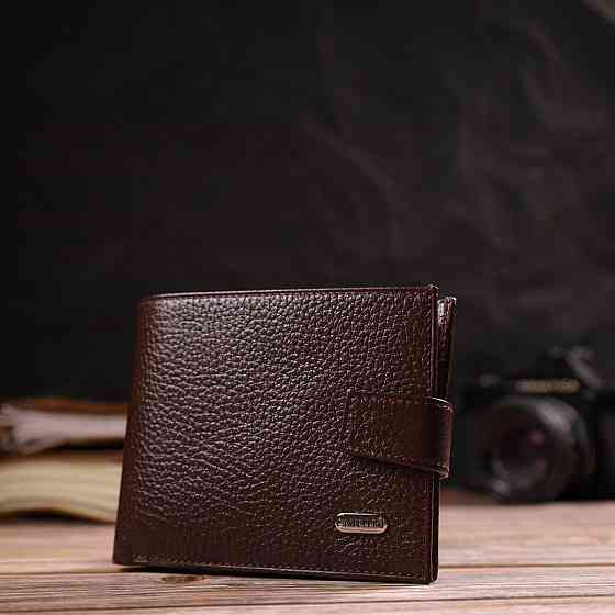 Практичный горизонтальный кошелек для мужчин из натуральной кожи флотар (CANPELLINI) Киев