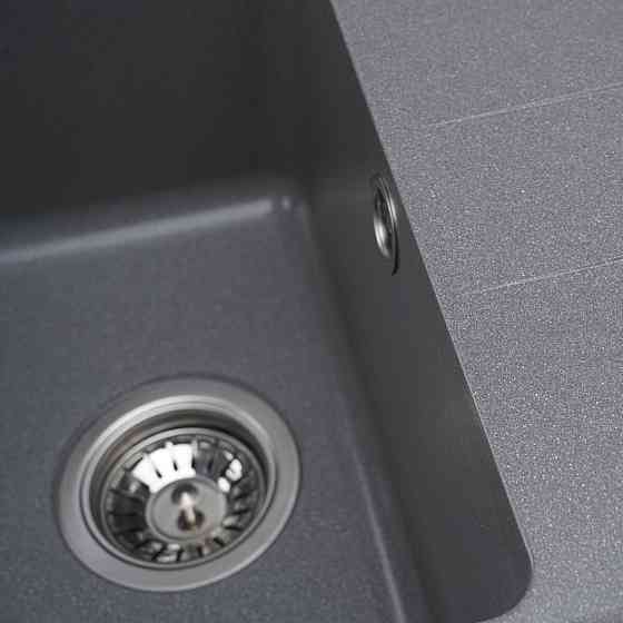 Гранітна мийка для кухні VALESO LIANA 6243 матова Сірий мусон Коломыя