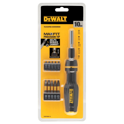 Викрутка DeWALT FULL FIT Telescoping, зі змінними бітами, 10 біт (DWHT68001-0) Вінниця - фото 4