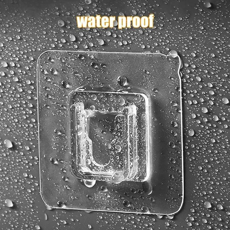 Прозорі самоклеючі крючки для стіни 5 шт 6x6 см Київ - фото 10