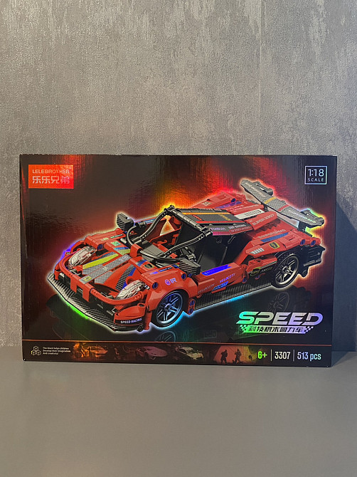 Конструктор Lele Brother Ferrari 488 GTE, 513 деталей совместимый с lego лего Киев - изображение 5