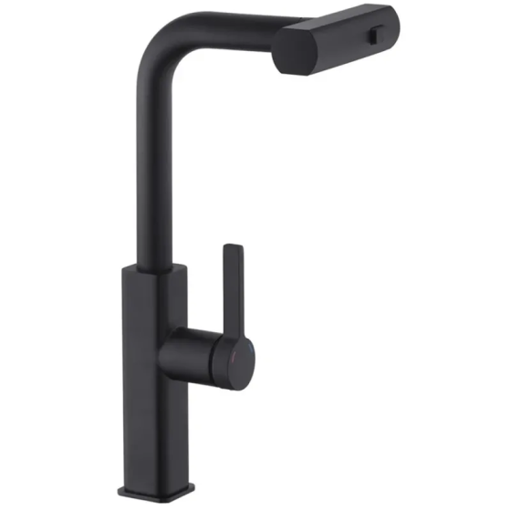 Змішувач для кухні з висувним виливом Mixxus Premium HAMMER 014 BLACK   ( MI6954 ) 26333 Харьков