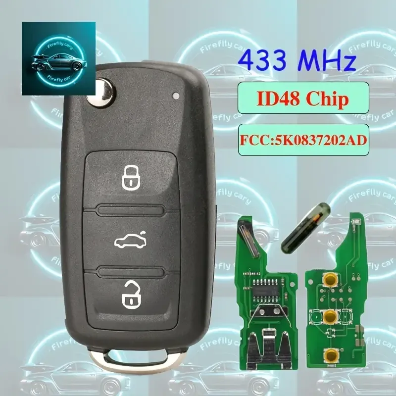 Ключ зажигания с чипом для Volkswagen, Seat, Skoda Киев - изображение 6