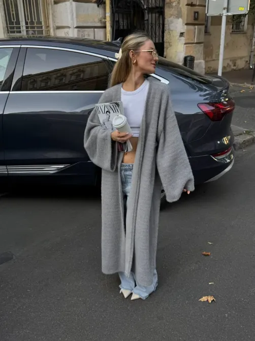 Подовжений кардиган – універсальний та стильний елемент гардеробу для будь-якої пори року. Одеса - фото 12