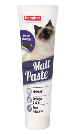 Malt Paste (Мальт паста) для кішок для виведення шерсті з шлунка 100 г Beaphar 13689 (термін придатності до 29.08.2026 р) Вінниця